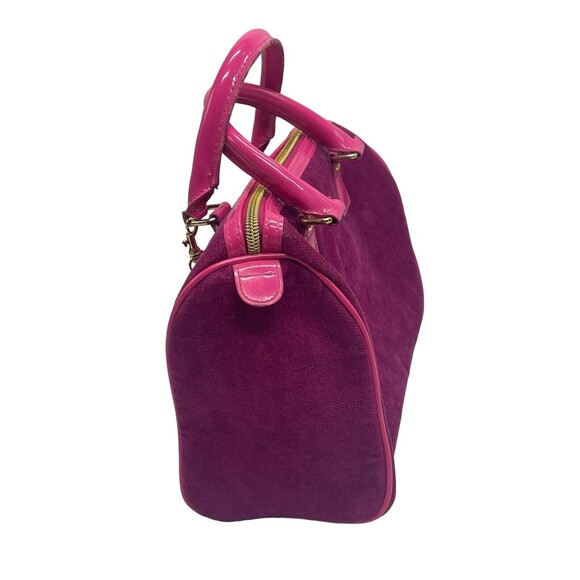 Victoria Secret Love Spell Handbag PINK Faux Suede Cosmetic Bag Zip Closure - Picture 12 of 16